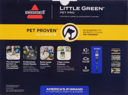 Bissell® Little Green Pet Pro Portable Carpet Cleaner Perspective: top