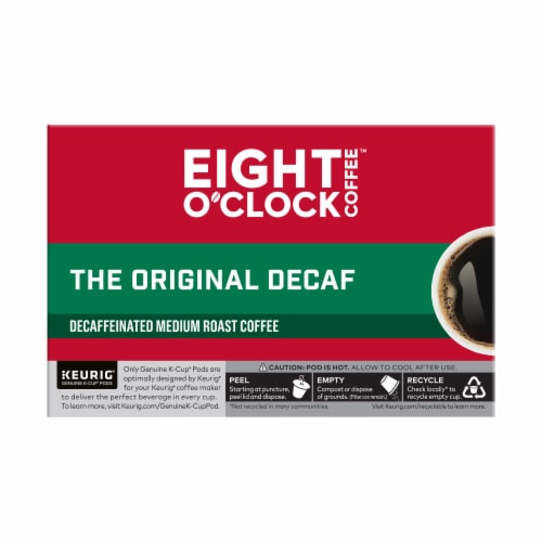 Eight O'Clock® The Original Decaf Medium Roast Coffee K-Cup Pods Perspective: top