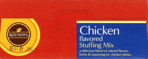Roundy's Chicken Flavored Stuffing Mix Perspective: top
