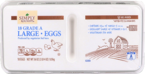 Simply Roundy's Organic Large Eggs Perspective: top