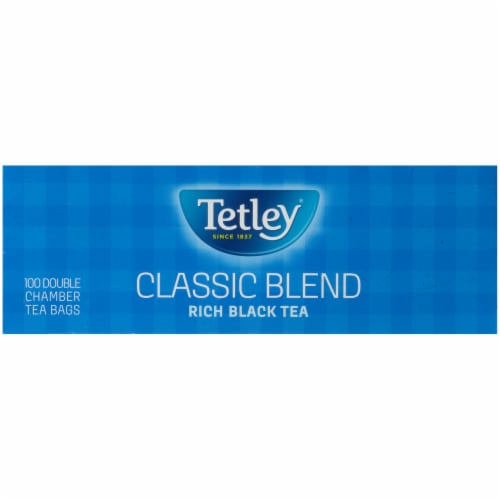 Tetley Classic Blend Rich Black Tea, 100 Count Tea Bags