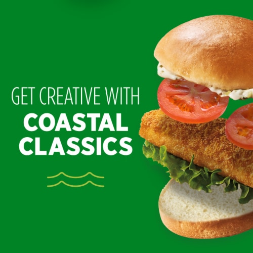 Mrs. Paul's Frozen Breaded Fish Sandwich Fillets Perspective: top