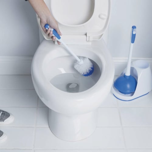 Mr. Clean® Turbo Plunger and Bowl Brush With Caddy Set Perspective: top