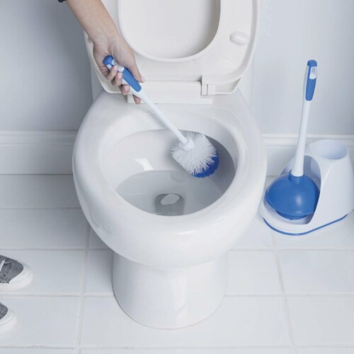 Mr. Clean® Turbo Plunger and Bowl Brush With Caddy Set Perspective: top