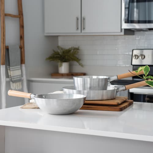 Nordic Ware Naturals 12 Saute Pan Perspective: top