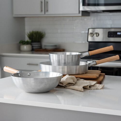 Nordic Ware Naturals Wok - Silver Perspective: top