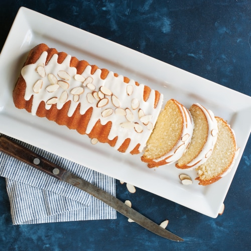Nordic Ware Cinnamon Bread Loaf Pan and Almond Loaf Pan, Navy Perspective: top