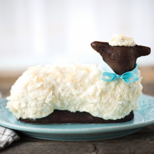 Nordic Ware Spring Lamb 3D Cake Mold Perspective: top
