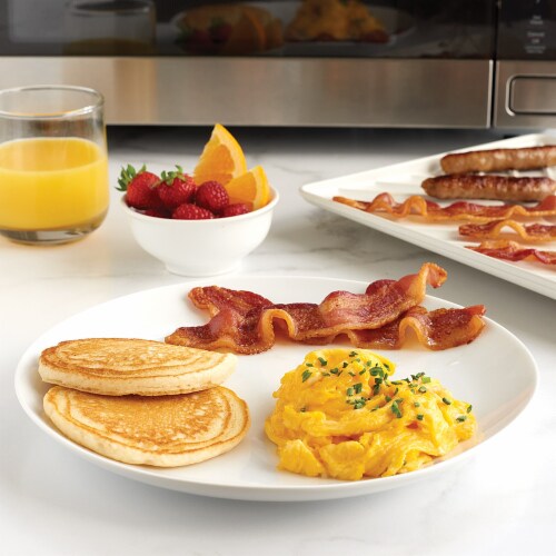 Nordic Ware Microwave Safe Bacon Tray & Food Defroster - White Perspective: top