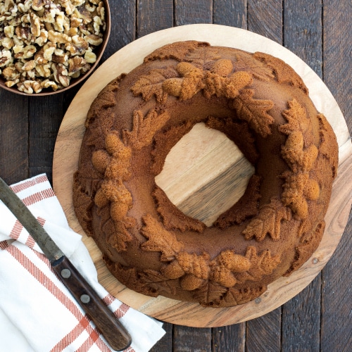 NordicWare 12-Cup Formed Bundt Pan, Red