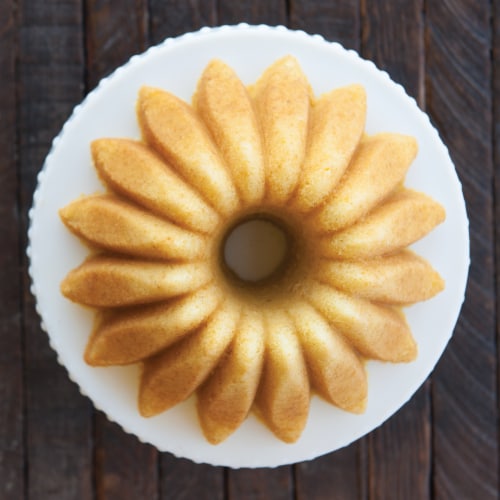 Nordic Ware Lotus Bundt Pan Perspective: top