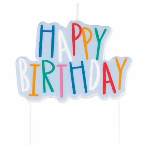 Unique® Large Happy Birthday Mayhem Candle Perspective: top