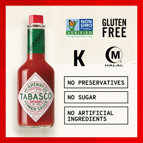 Tabasco Original Flavor Pepper Sauce Perspective: top