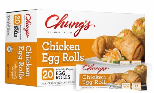 Chung's® Chicken Egg Rolls Perspective: top