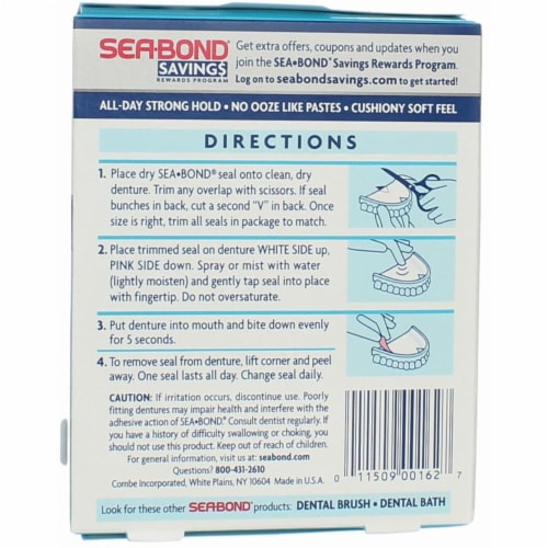  Sea Bond Secure Denture Adhesive Seals, Original