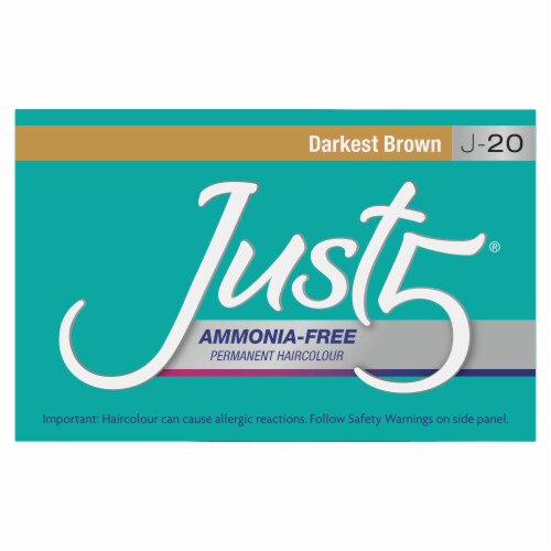 Just5® J-20 Darkest Brown Ammonia-Free Permanent Haircolor Perspective: top