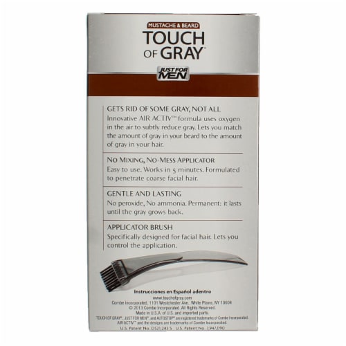 Just For Men® Touch of Gray B25/35 Light Brown-Gray Mustache & Beard Color,  1 ct - Kroger