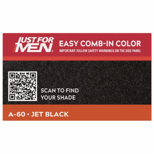 Just For Men AutoStop Comb-In A-60 Jet Black No-Mix Hair Color Perspective: top