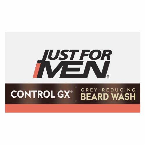 Just For Men Control GX Grey Reducing Beard Wash 4oz 3ct Pack Perspective: top