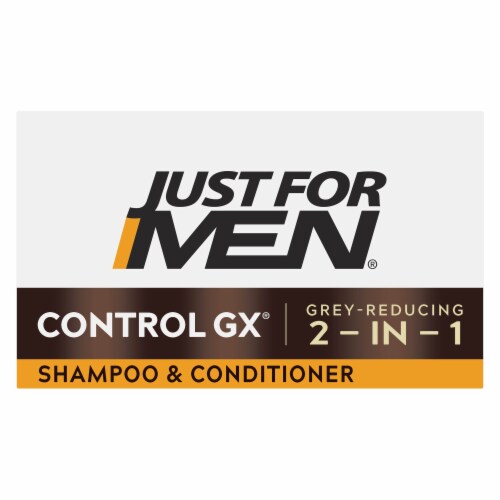 Just For Men ControlGX Grey Reducing 2 in 1 Shampoo and Conditioner Perspective: top