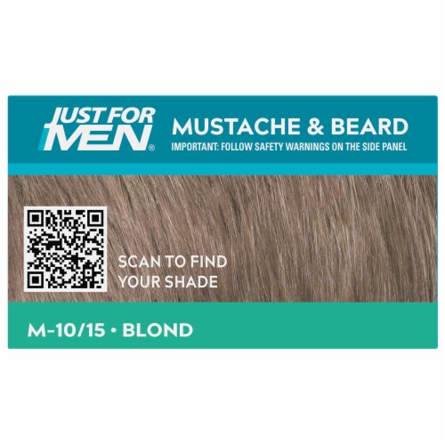 Just For Men® M-10/15 Blond Mustache & Beard Hair Color Perspective: top