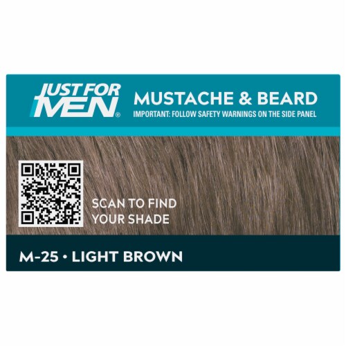 Just For Men® Mustache & Beard M-25 Hair Color - Light Brown Perspective: top