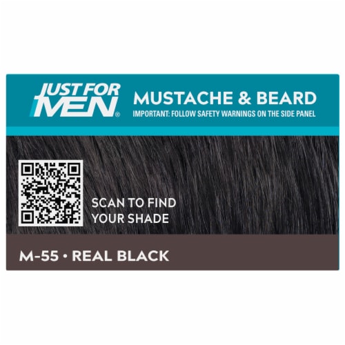 Buy Just For Men Moustache & Beard Colour, M-55 Real Black Online