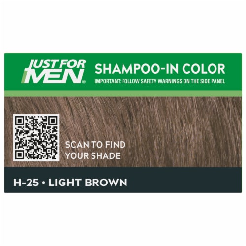 Just For Men® Light Brown Shampoo-In Color Men's Hair Color Perspective: top
