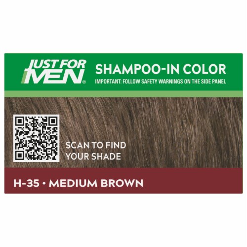 Just For Men® Medium Brown Shampoo-In Color Men's Hair Color Perspective: top