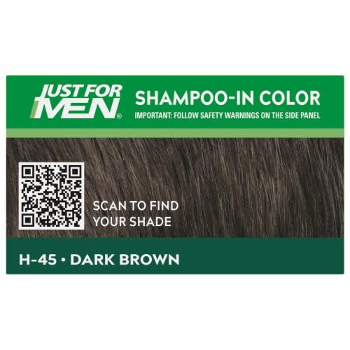 Just For Men Dark Brown H-45 Shampoo-In Color Perspective: top