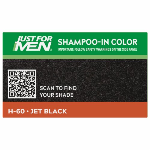 Just For Men® Jet Black Shampoo-In Color Men's Hair Color Perspective: top