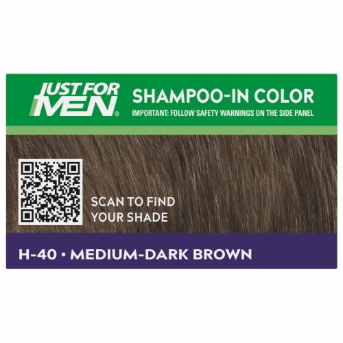 Just For Men Medium-Dark Brown H-40 Shampoo-In Color Perspective: top