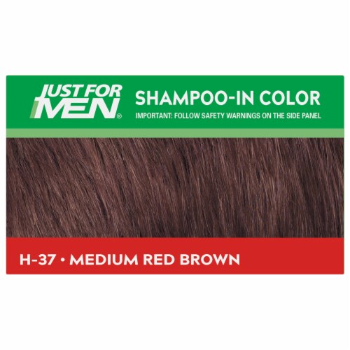 Just For Men Medium Red Brown H-37 Shampoo-In Color Perspective: top