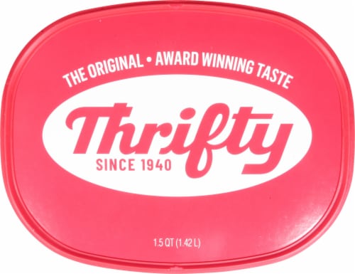 Thrifty Chocolate Chip Ice Cream Tub Perspective: top