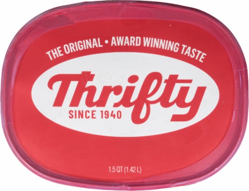 Thrifty Coconut Pineapple Ice Cream Tub Perspective: top