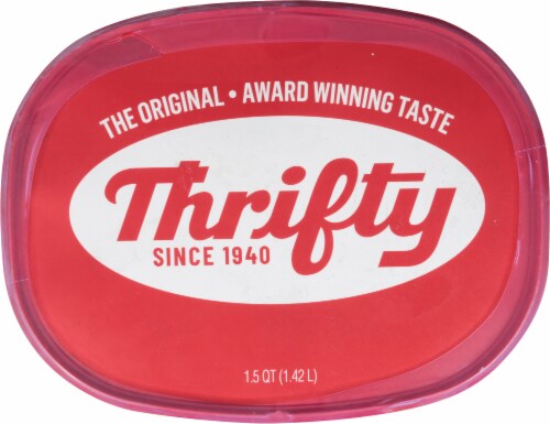 Thrifty Mocha Almond Fudge Ice Cream Tub Perspective: top