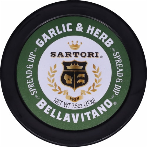 Sartori® Garlic & Herb BellaVitano® Cheese Spread & Dip Perspective: top