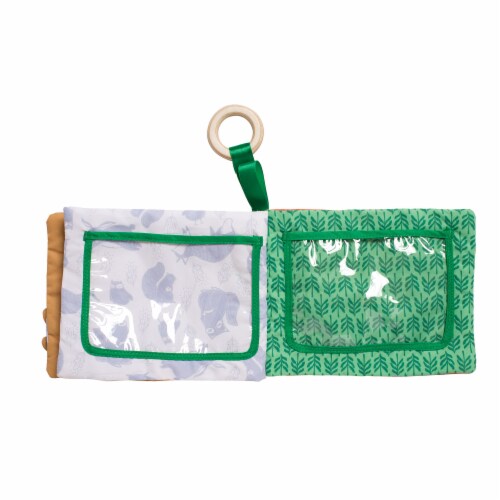 Manhattan Toy Camp Acorn Soft Photo Book Baby Toy Perspective: top