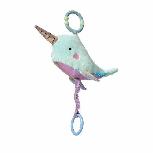Manhattan Toy Under the Sea Narwhal Baby Teether & Travel Pull Toy Perspective: top