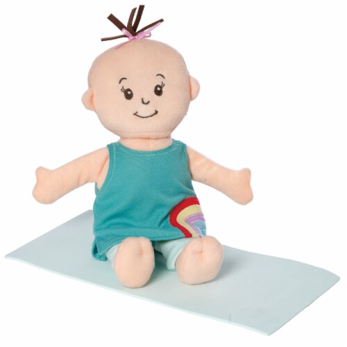 Manhattan Toy Wee Baby Stella 12" Soft Baby Doll with Yoga Set Perspective: top