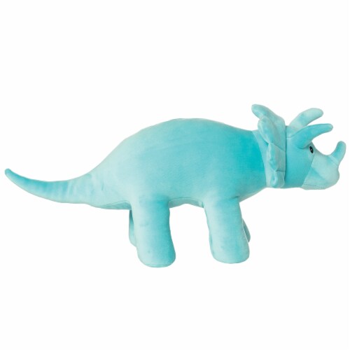 Manhattan Toy Spike Velveteen Triceratops Dinosaur Stuffed Animal, 9.5" Perspective: top