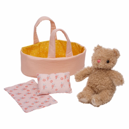 Manhattan Toy Moppettes Bea Bear Stuffed Animal Nurturing Playset Perspective: top
