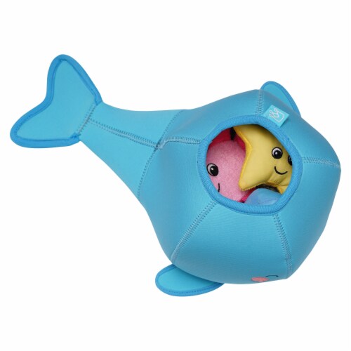 Manhattan Toy Neoprene Whale 5 Piece Floating Spill n Fill Bath Toy Perspective: top