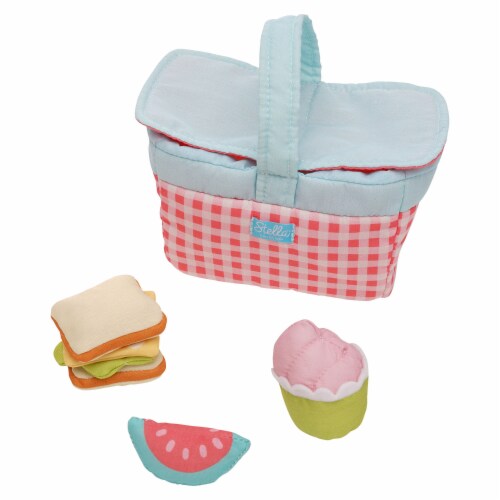 Manhattan Toy Stella Collection Picnic 5 Piece Picnic Playset for 12" and 15" Stella Dolls Perspective: top