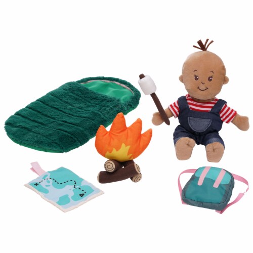 Manhattan Toy Stella Happy Camper 8 Piece Camping Playset for 12" and 15" Dolls Perspective: top