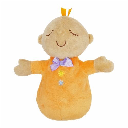 Manhattan Toy Snuggle Pod Hunny Bunny Beige First Baby Doll with Cozy Sleep Sack Perspective: top