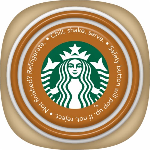 Starbucks® Frappuccino® Caramel Iced Coffee Drink Perspective: top