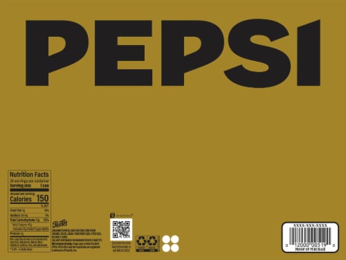 Pepsi Caffeine Free Cola Soda Perspective: top