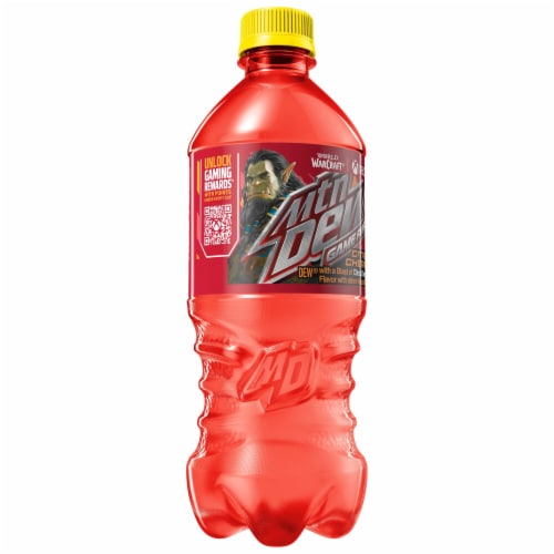 Mountain Dew® Game Fuel Citrus Cherry Soda Bottle Perspective: top