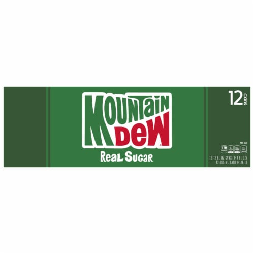 Mountain Dew® Throwback Soda Can Perspective: top